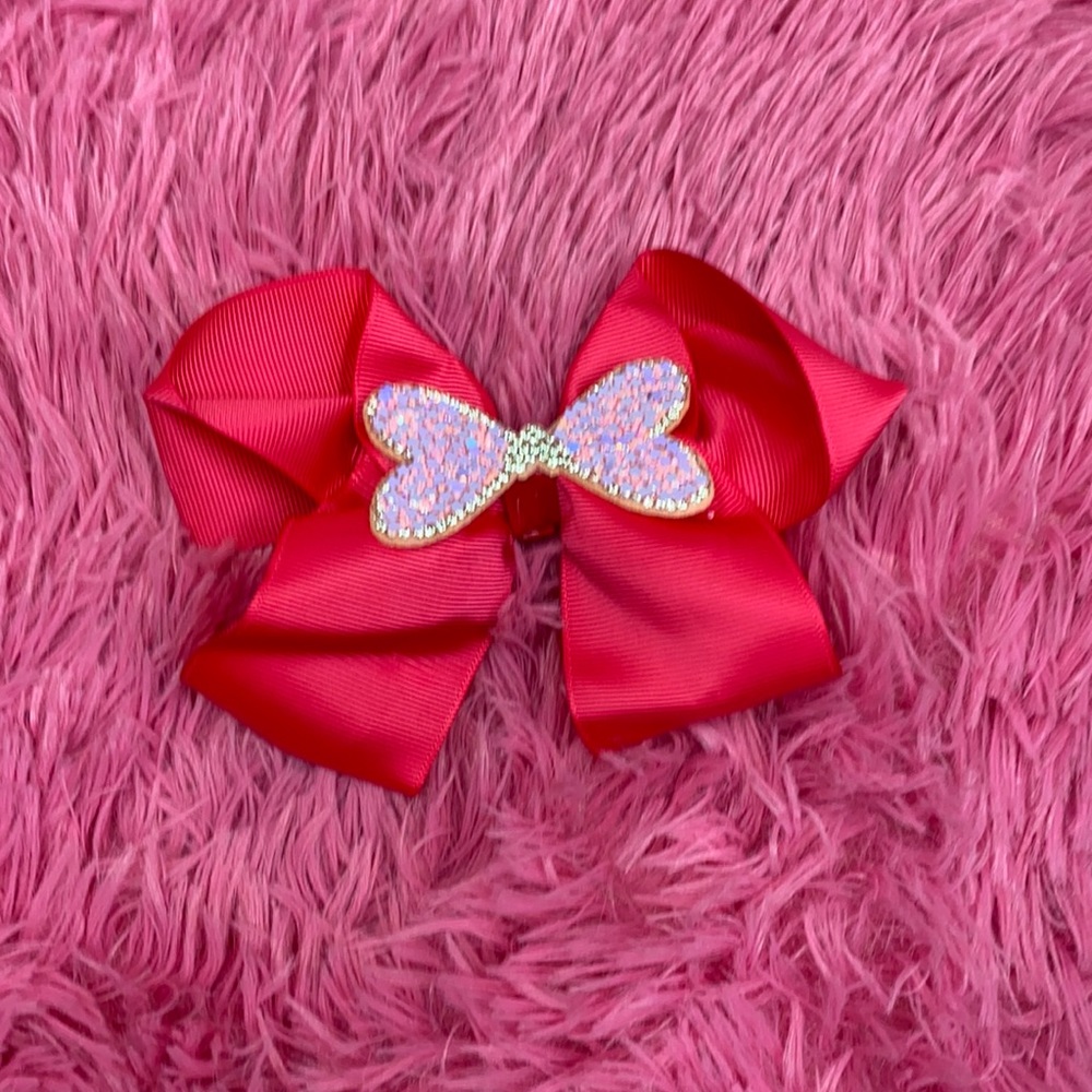 Hot Pink Girls Bow Tie